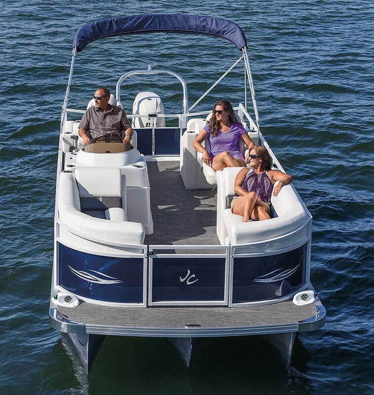 2017 JC TriToon Marine Spirit 245TT Sport Pontoon Boat Floorplan