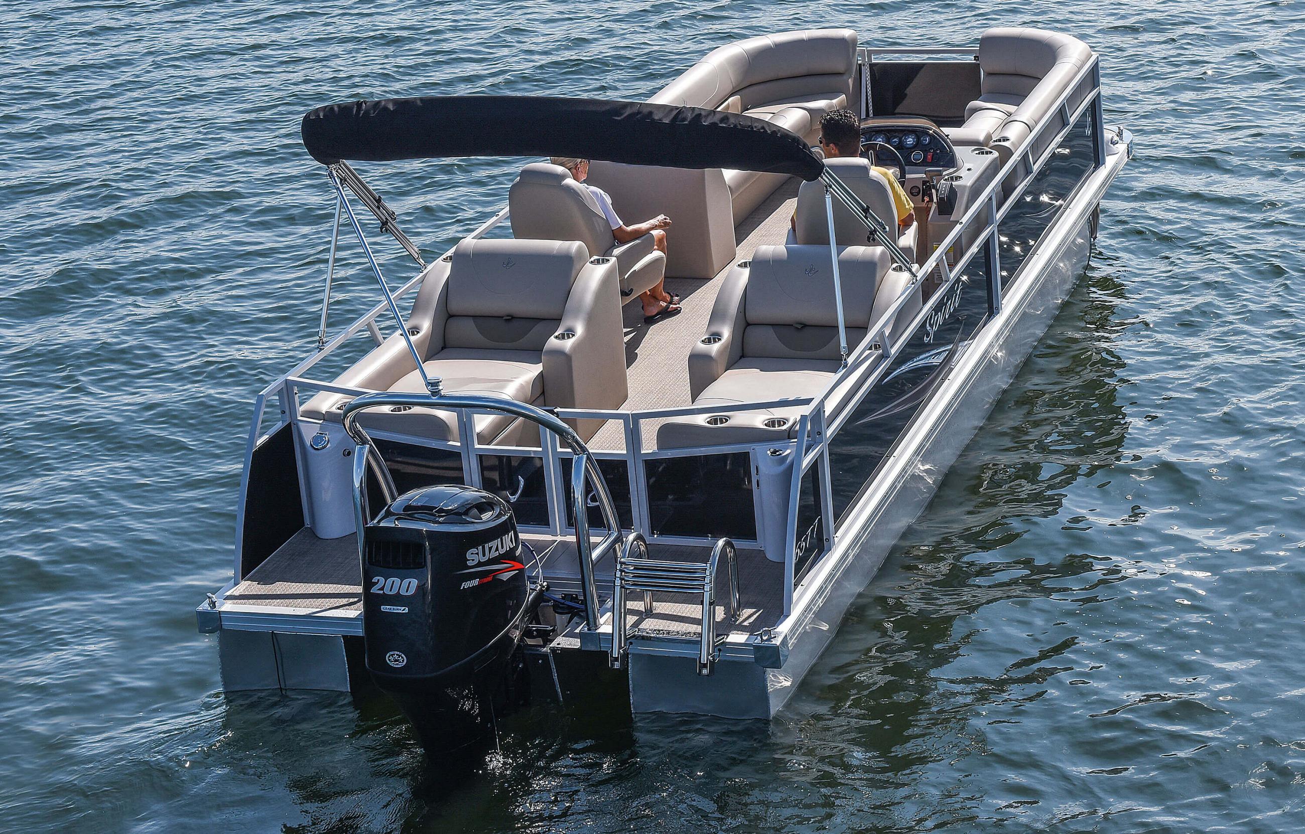 2017 JC TriToon Marine Spirit 265TT Sport Pontoon Boat Artistic