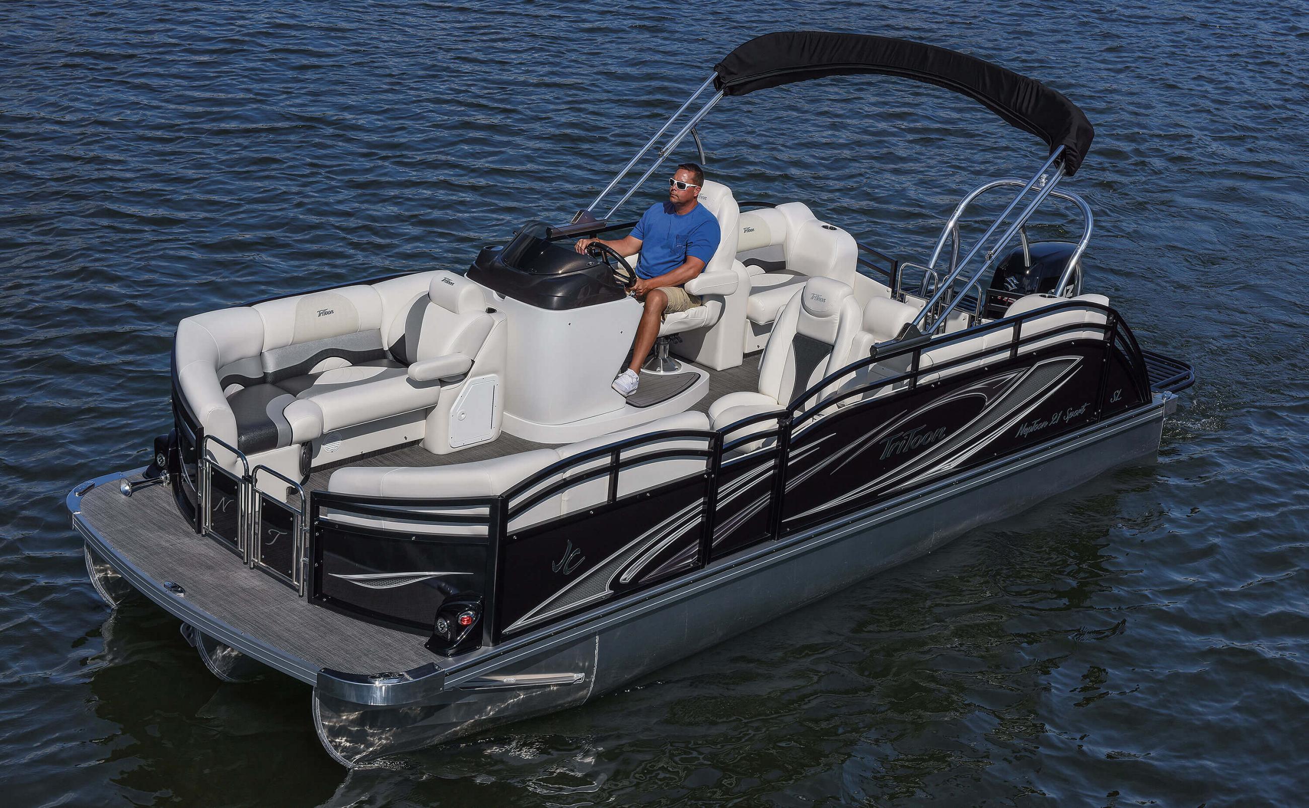 2018 JC TriToon Marine NepToon 21TT Sport SL Pontoon Boat Floorplan