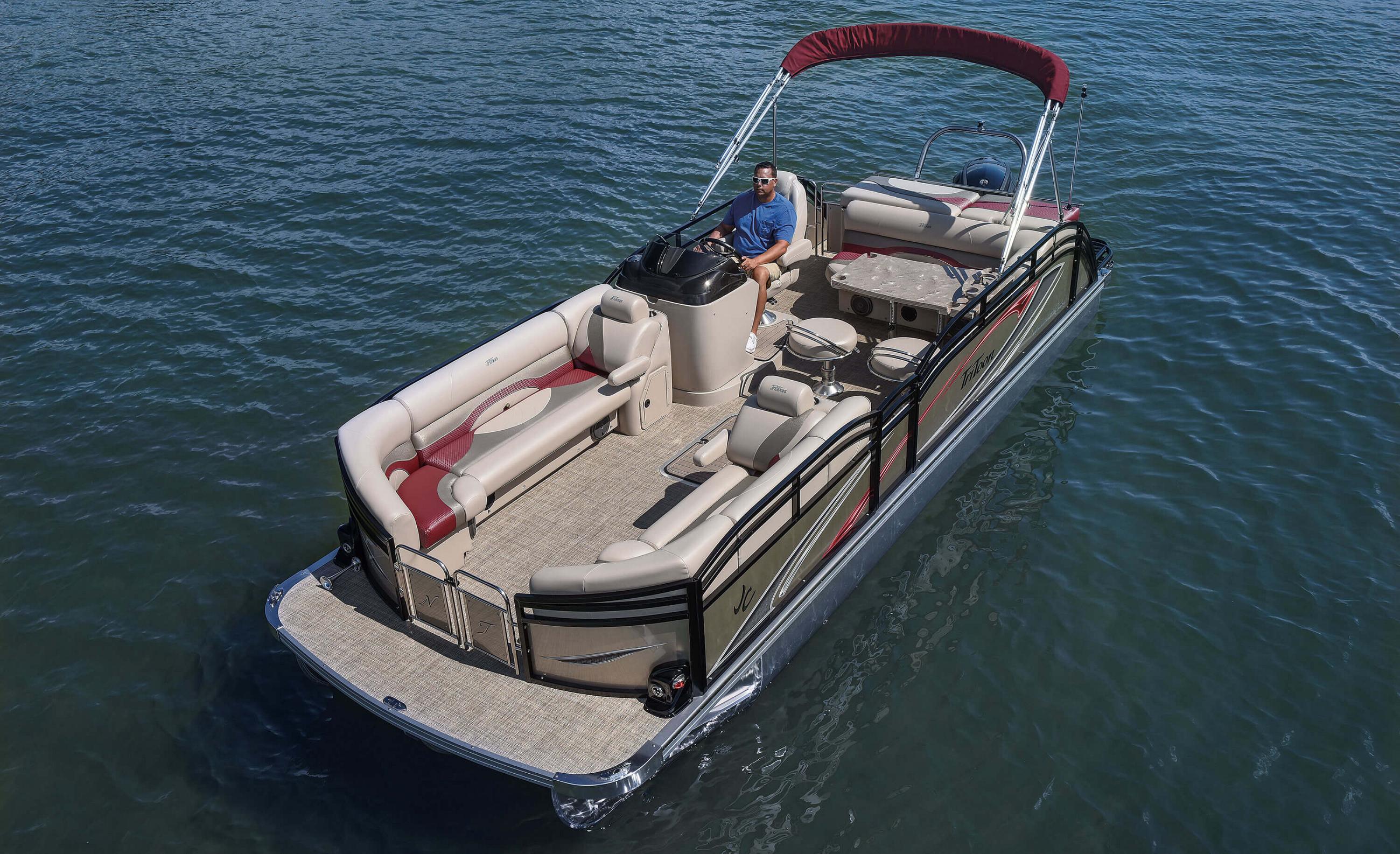 2018 JC TriToon Marine NepToon 23TT YT Pontoon Boat Floorplan