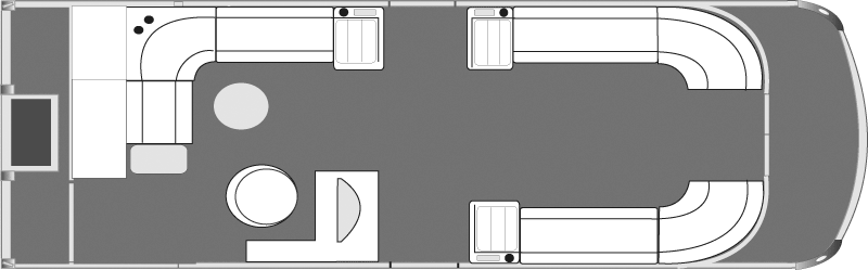 2018 JC TriToon Marine Spirit 282 Pontoon Boat Floorplan