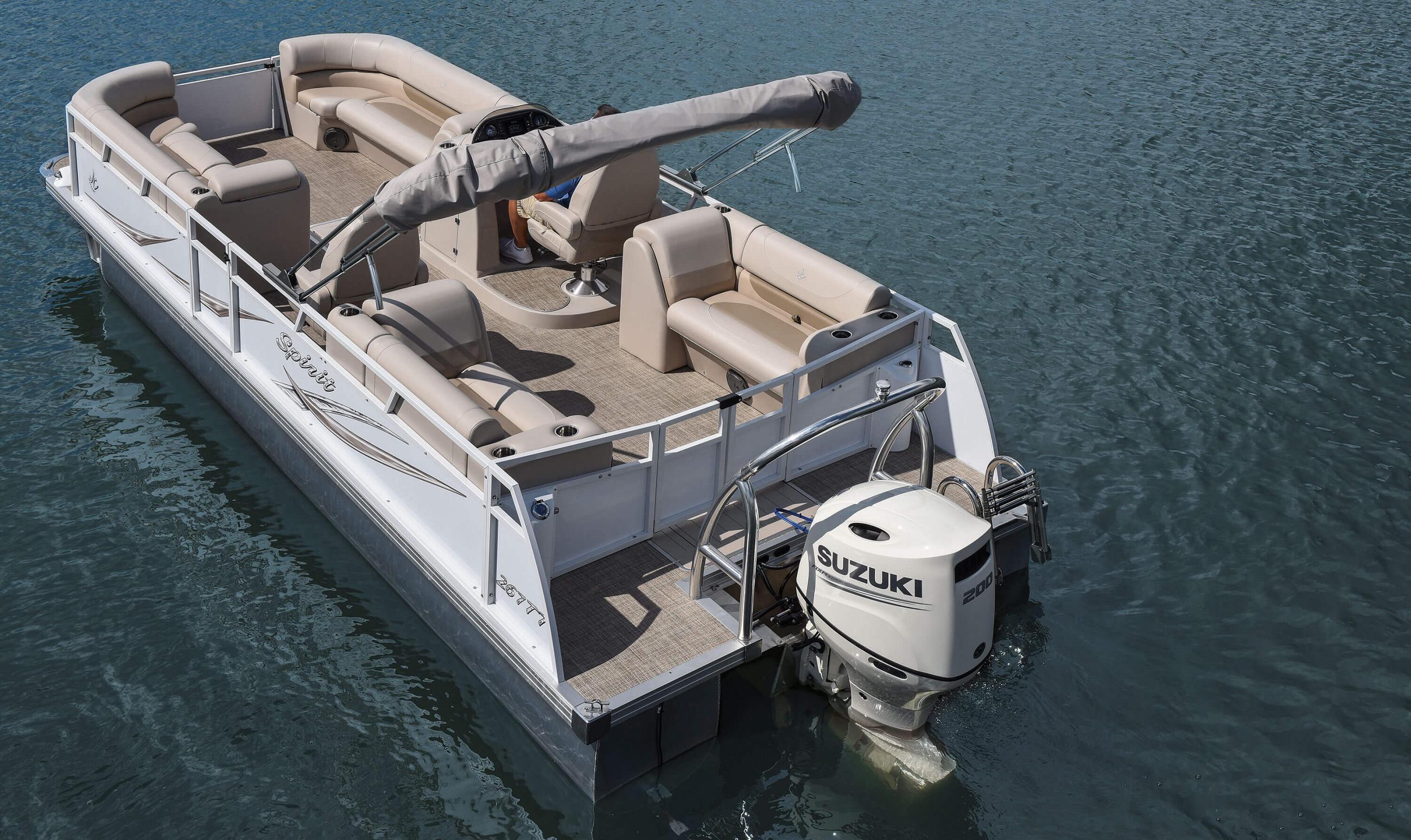 2018 JC TriToon Marine Spirit 267TT Sport Pontoon Boat Floorplan
