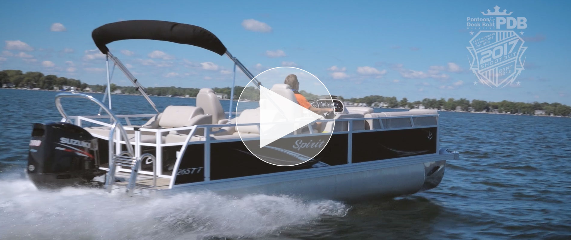 View Video of the Pontoon & Deck Boat Magazine 2017 Shootout featuring the Spirit 265TT RFL