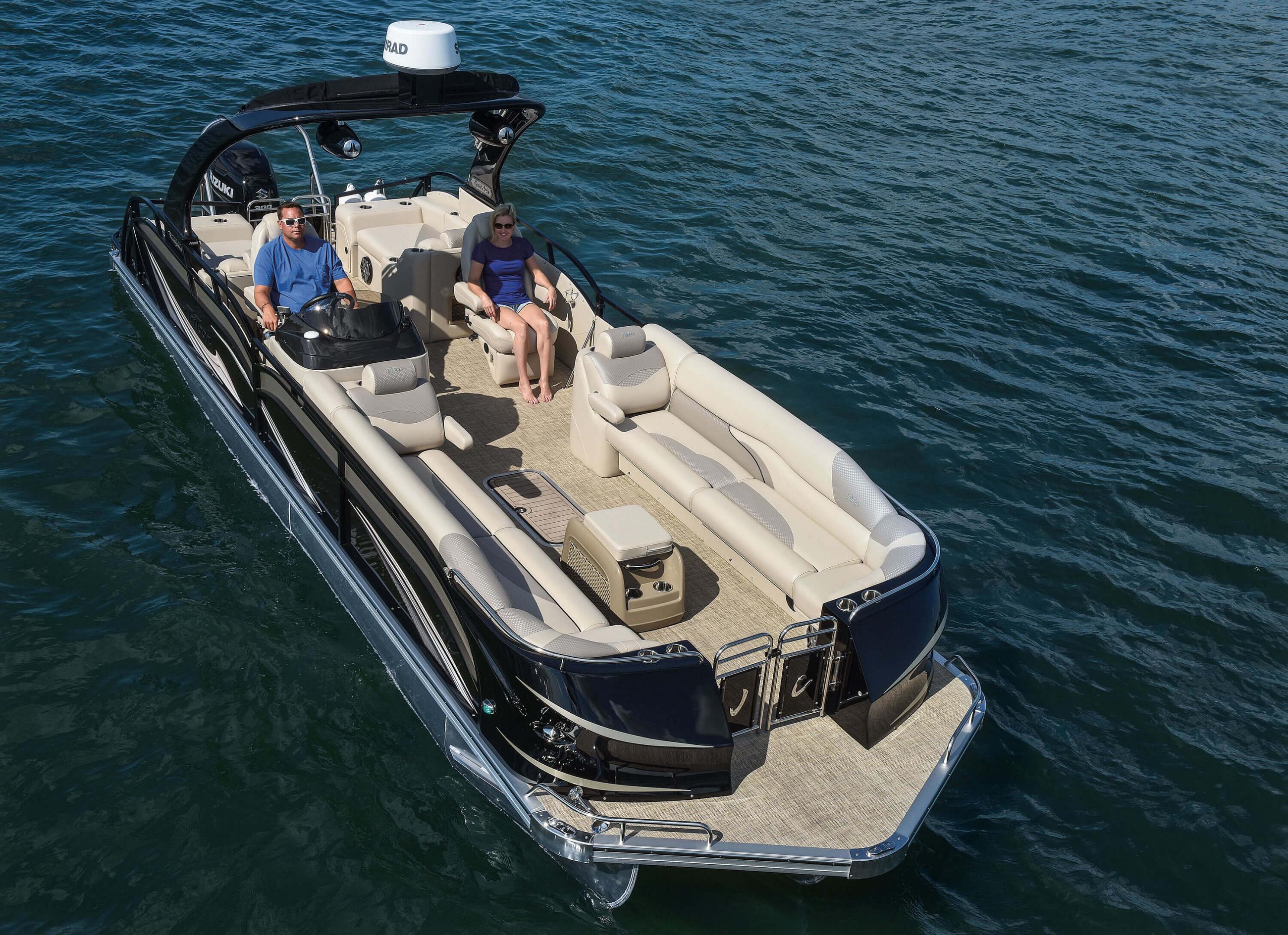 2017 JC TriToon Marine SportToon 28TT SSL Pontoon Boat Running