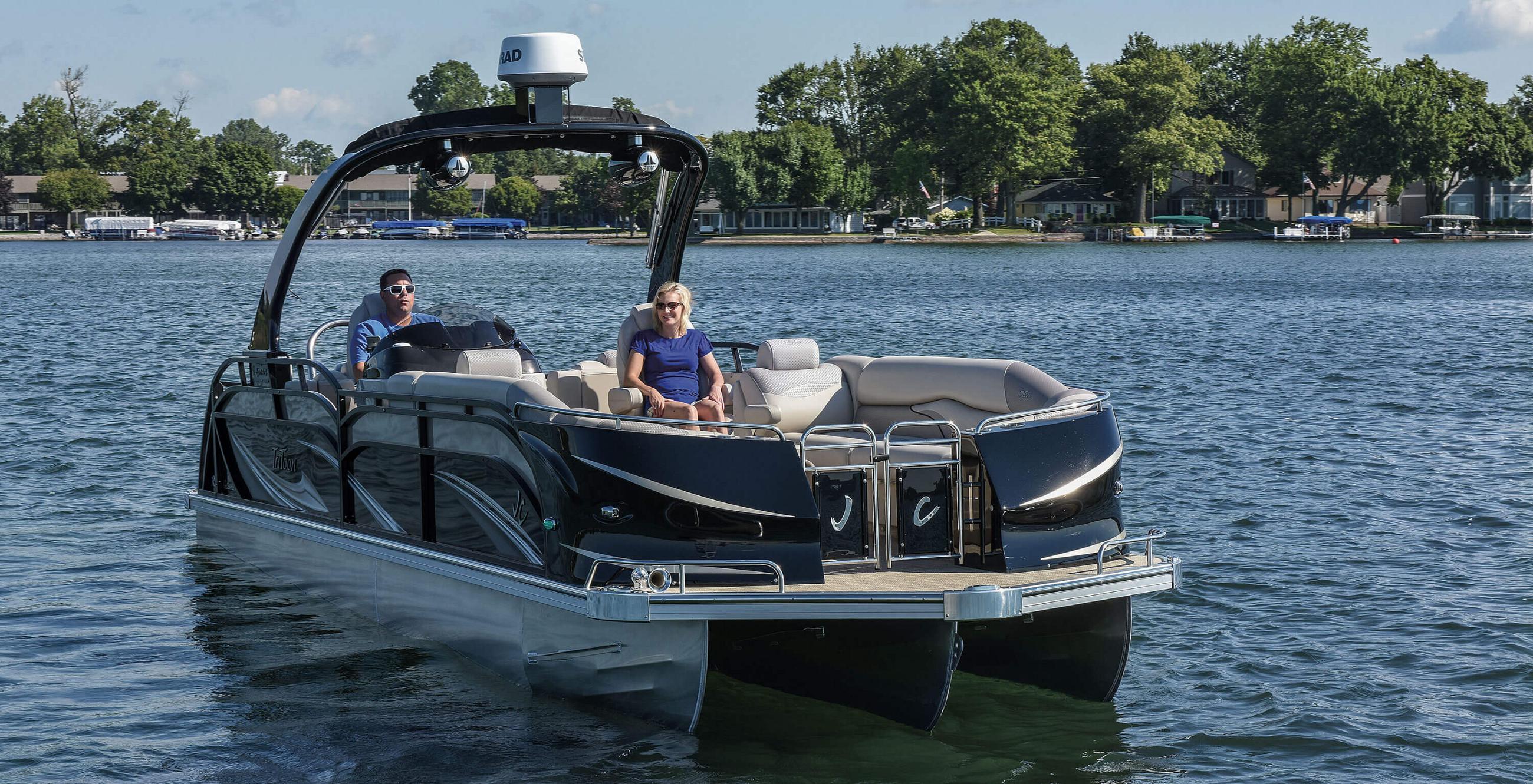 2017 JC TriToon Marine SportToon 28TT SSL Pontoon Boat Running