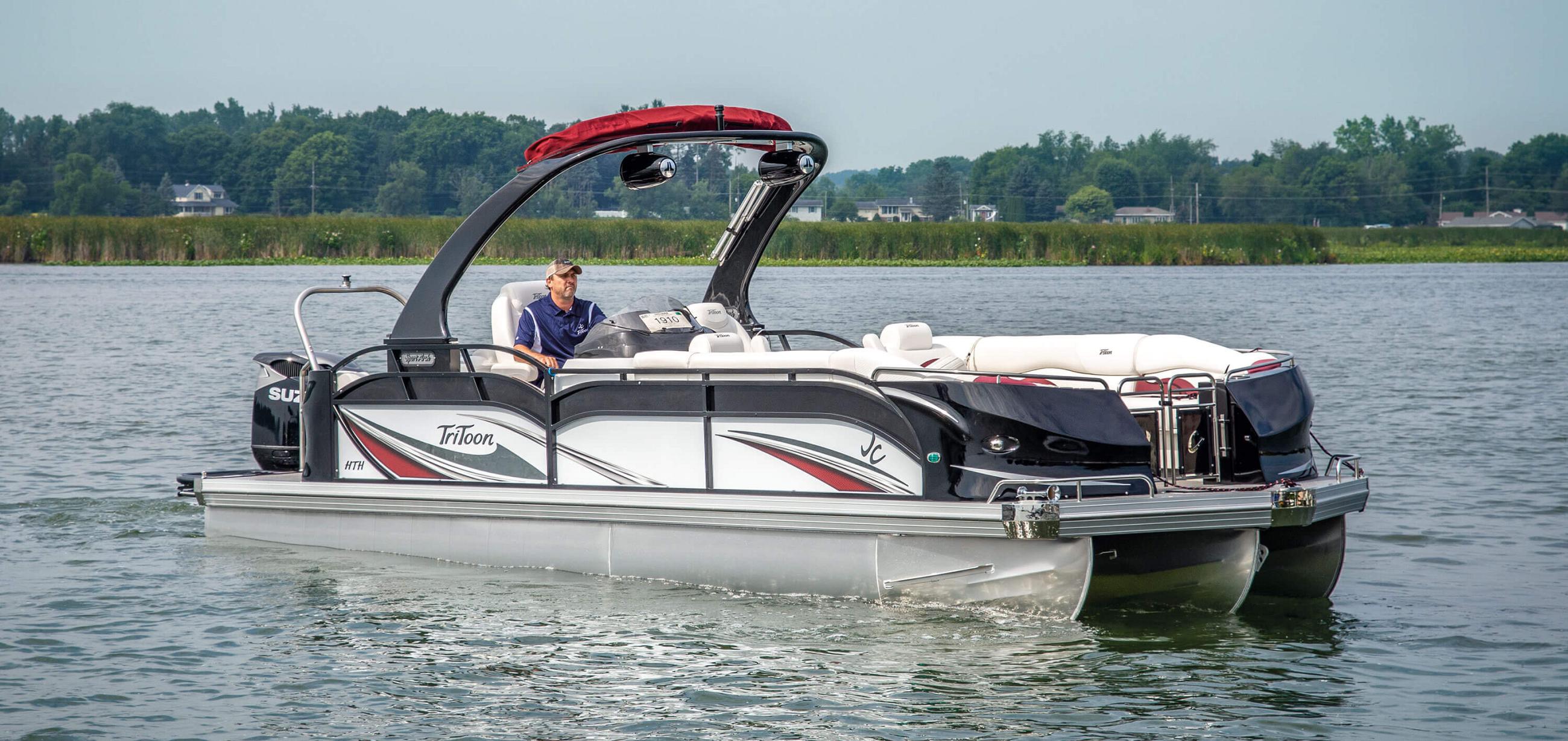 2019 JC TriToon Marine SportToon 28TT HTH Pontoon Boat Front