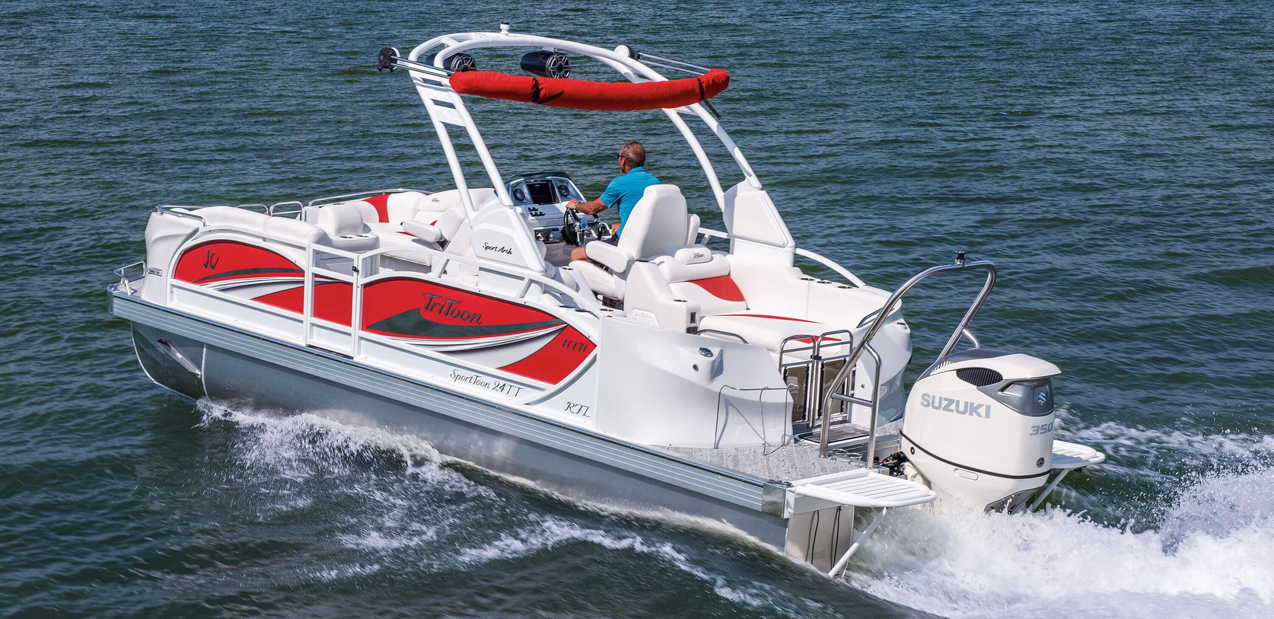 2021 JC TriToon Marine SportToon 24TT RFL HTH Pontoon Boat