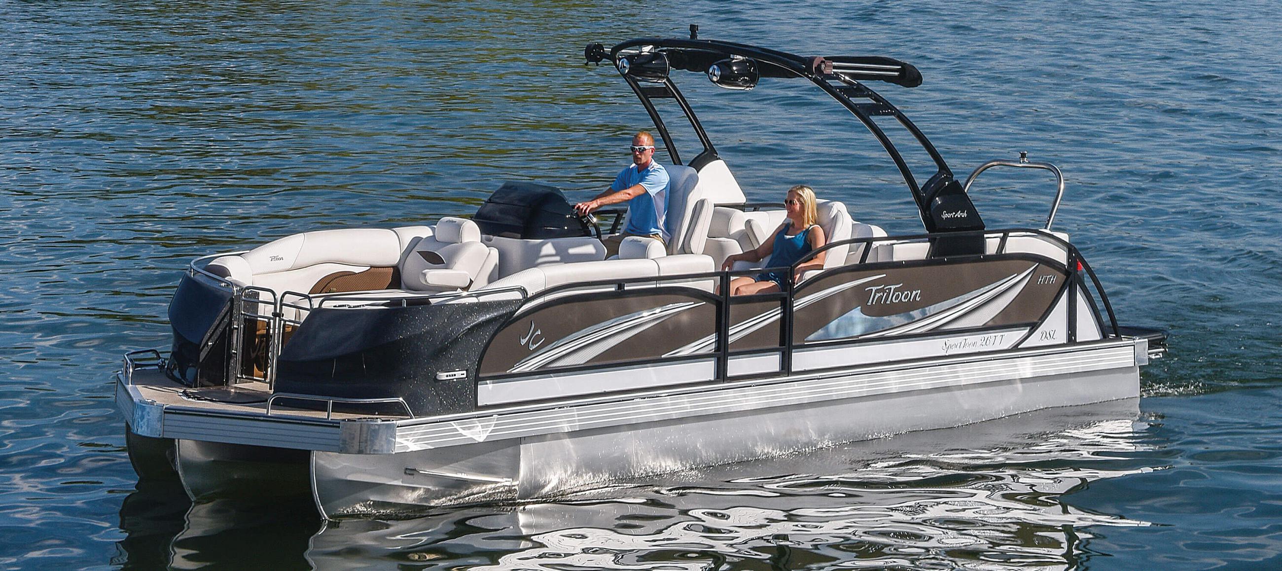 2021 JC TriToon Marine SportToon 26TT DSL HTH Pontoon Boat