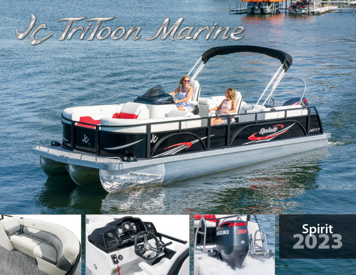 2023 JC TriToon Marine Spirit Pontoon Boats Brochure