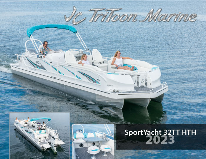 2023 JC TriToon Marine SportYacht Pontoon Boats Brochure