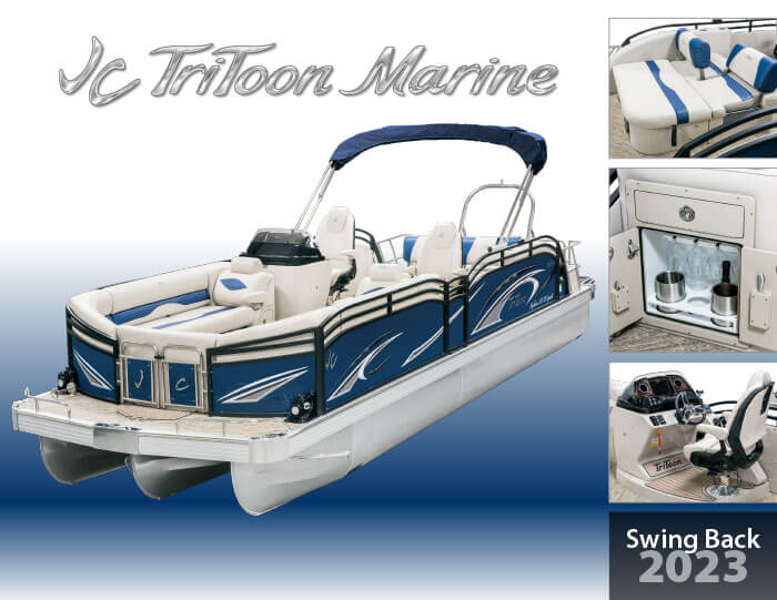 2023 JC TriToon Marine Swing Back Pontoon Boats Brochure
