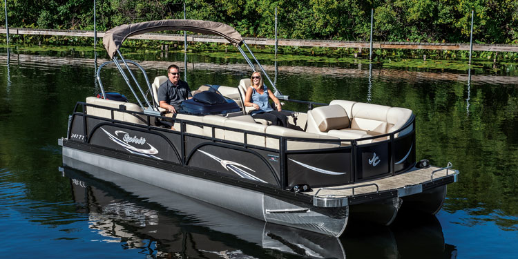 JC TriToon Marine Spirit 247TT DSL Super Sport Pontoon Boat