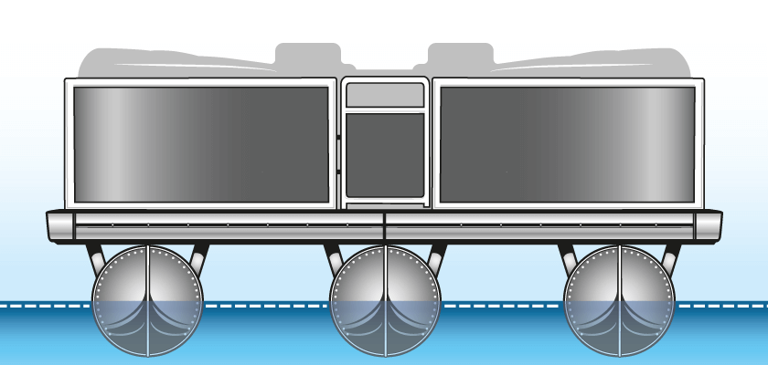 Competitor Pontoon Boat Hull