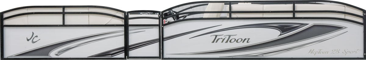 2019 JC TriToon Marine NepToon Panel shown in White and Steel