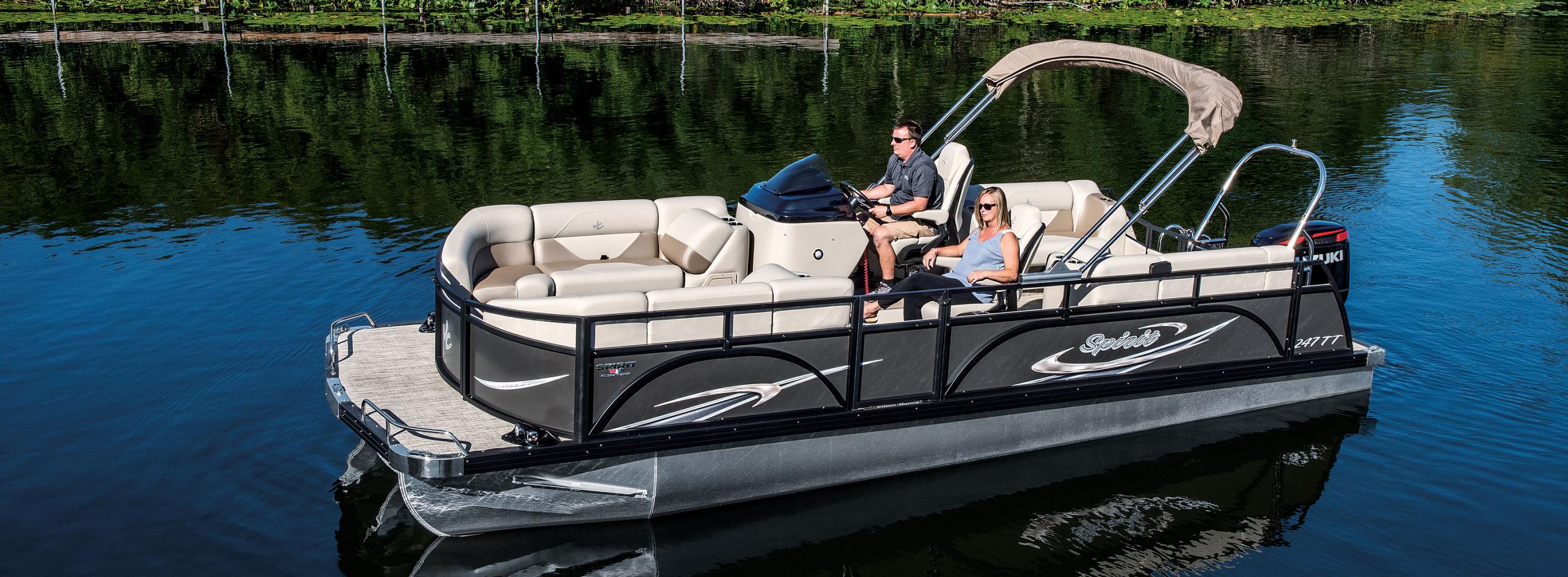 JC TriToon Marine Spirit 247TT DSL Super Sport Pontoon Boat 1