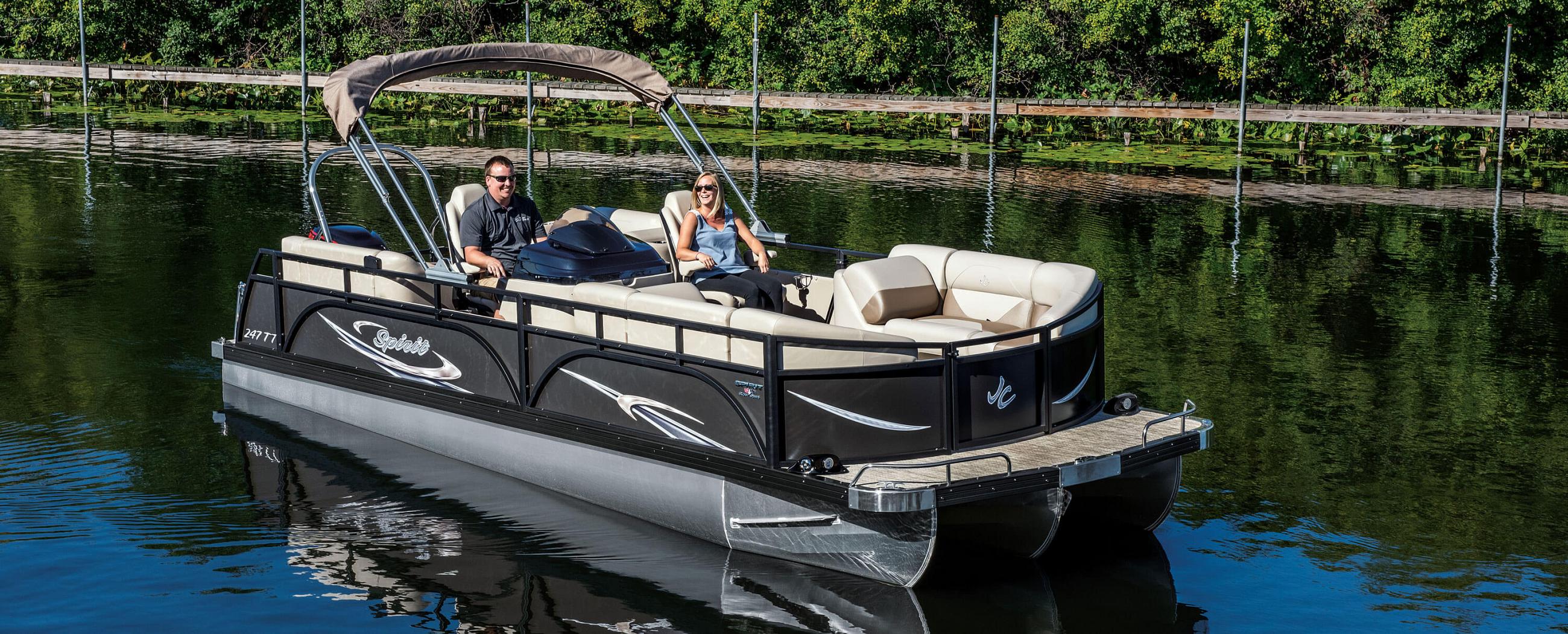 JC TriToon Marine Spirit 247TT DSL Super Sport Pontoon Boat 2