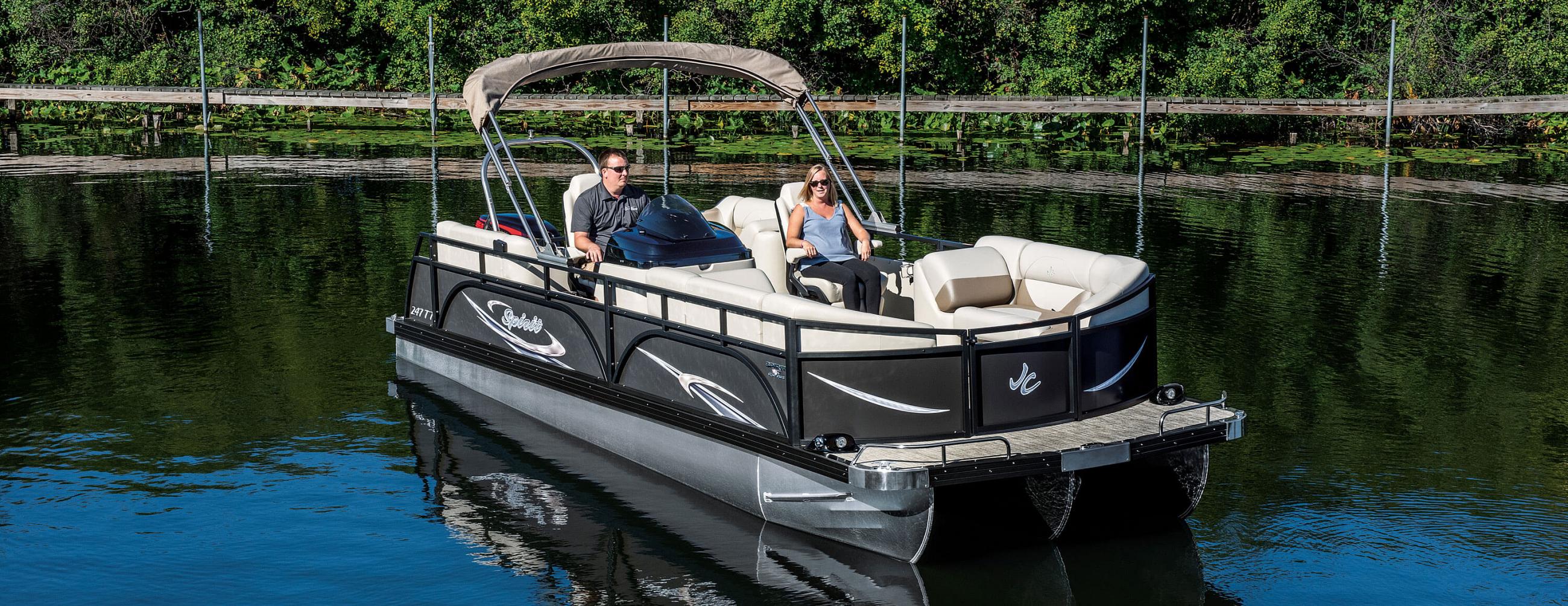 JC TriToon Marine Spirit 247TT DSL Super Sport Pontoon Boat 3