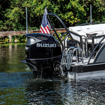 JC TriToon Marine SportToon Pontoon Boat Suzuki Marine Engine